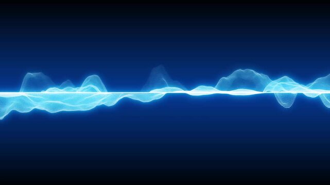Rippling abstract waveform animation background concept