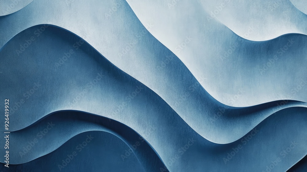 Poster cool blue abstract background featuring subtle wave patterns and layered textures. ideal for creatin