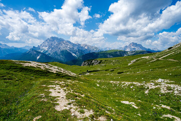 Fototapeta premium View to a mountain in the Sesto Dolomites