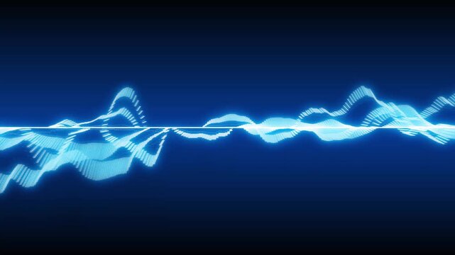 Rippling abstract waveform animation background concept