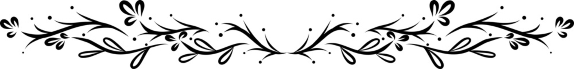 Hand-Drawn Nature Decoration Divider