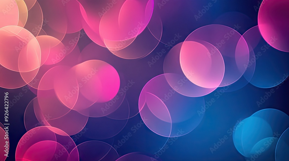 Poster dynamic abstract background with a pattern of colorful circles blending together. perfect for eye-ca