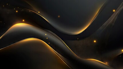 Elegant dark grey background with intersecting gold light lines and soft shadows, creating a sleek and luxurious visual.