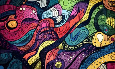 abstract beautiful pattern and color combination background