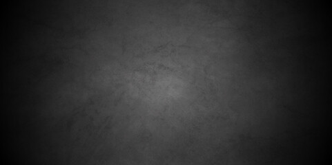 Dark Black background texture, old vintage charcoal black backdrop paper with watercolor. Abstract background with black wall surface, black stucco texture. Black gray satin dark texture luxurious.
