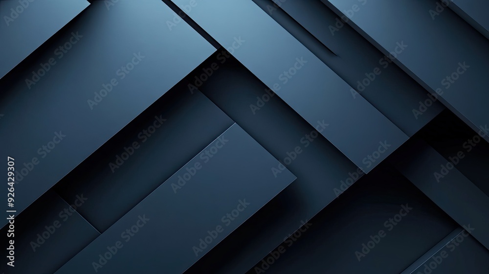 Fototapete geometric blue-grey shadow lines on a contemporary background. the abstract, futuristic design offer