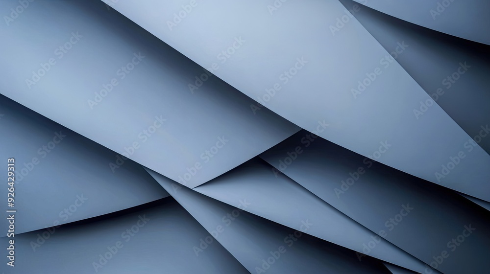 Fototapete geometric blue-grey shadow lines on a contemporary background. the abstract, futuristic design offer