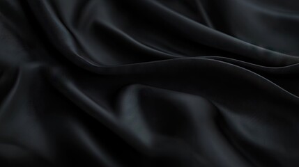 Fototapeta premium Luxurious black background with a smooth, refined texture and a delicate light effect, ideal for premium design elements.