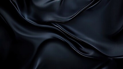 Fototapeta premium Luxurious black background with a smooth, refined texture and a delicate light effect, ideal for premium design elements. -