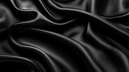 Luxurious black background with a smooth, refined texture and a delicate light effect, ideal for premium design elements. -