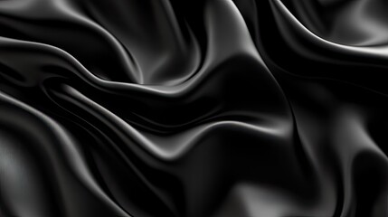 Obraz premium Luxurious black background with a smooth, refined texture and a delicate light effect, ideal for premium design elements. -