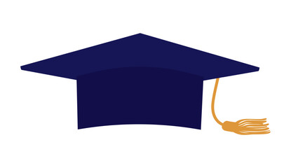 Graduation cap icon. Vector illustration