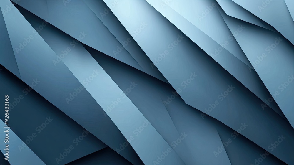 Fototapete modern abstract background featuring blue-grey geometric shadow lines. the design offers a clean, fu