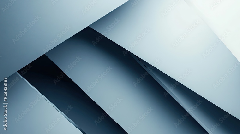 Fototapete modern abstract background featuring blue-grey geometric shadow lines. the design offers a clean, fu