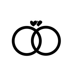 Ring icon vector