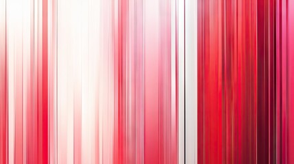 Obraz premium Red and white stripe lines create an abstract pattern on a gradient white background. Ideal for use in modern and stylish design projects, banners, and promotional materials. --