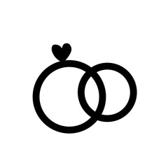 Ring icon vector