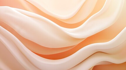 Smooth wavy abstract design on a peach backdrop, offering a fresh and modern look for your next banner or poster project.