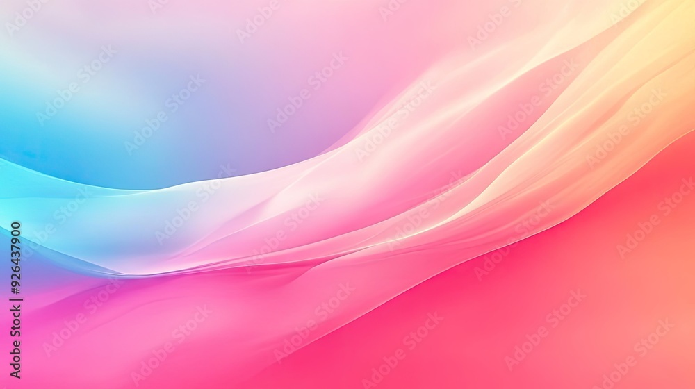 Poster soft, gradient abstract background with flowing colors transitioning smoothly. great for stylish web