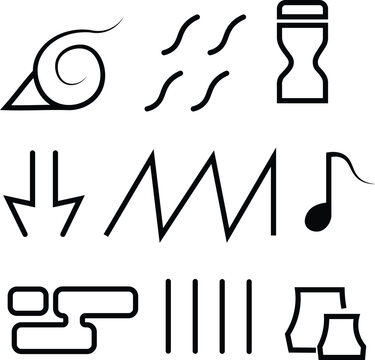 Naruto village symbols