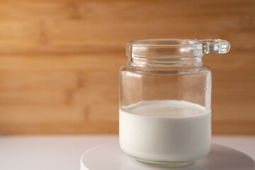 milk Glass jar cream White