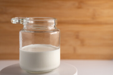 milk Glass jar cream White