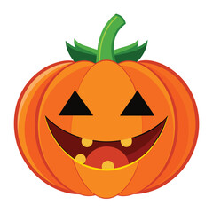 halloween pumpkin on a white background