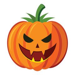 halloween pumpkin on a white background