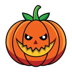halloween pumpkin on a white background