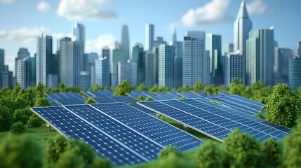 Fototapeta premium Optimizing Energy Conservation and Sustainable Development Solutions for a Greener Future