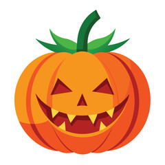 halloween pumpkin on a white background