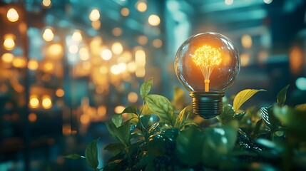 3D Rendered Visualization of Energy Conservation Strategies for Reducing Greenhouse Gas Emissions