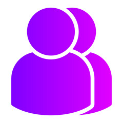 teamwork gradient icon