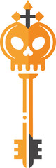 illustration of an Key Spooky Halloween