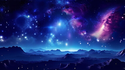 Fototapeta premium Cosmic Night Sky