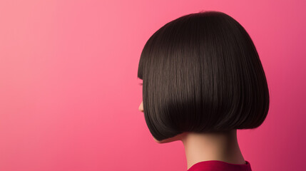 Fototapeta premium modern hairstyle with straight