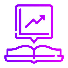 learning curve gradient icon