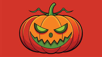 halloween pumpkin on a white background