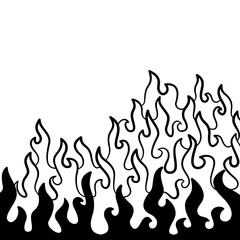 Abstract Fire Background. Abstract flame Background. doodle fire background. Flame Seamless Pattern. Fire flame seamless pattern.	
