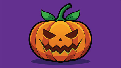 halloween pumpkin on a white background