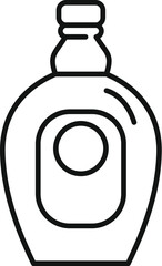 Line art icon of a bottle of liquor, suitable for use related to alcohol and spirits