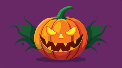 halloween pumpkin on a white background