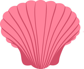 Hand-Drawn Scallop Shell Illustration