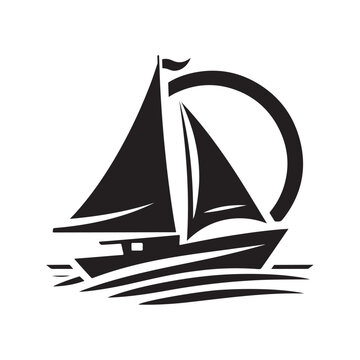 recommend clip art: sailboat logo icon, sailboat silhouette 