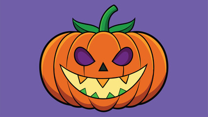 halloween pumpkin on a white background