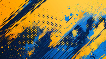Abstract background modern hipster futuristic graphic. Yellow background with stripes. Vector abstract background texture design, bright poster and blue background Vector illustration.stockphoto style
