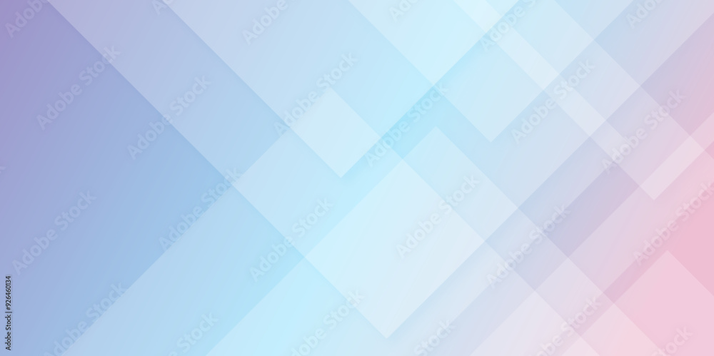 Aufkleber Modern Abstract blue and pink gradient transparent background triangles' shapes. Space futuristic design concept. Decorative web layout or poster, banner. white paper texture blue background. vector.	