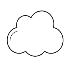 Cloud Icon Vector Illustration 