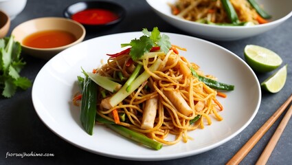 stir fried noodles with vegetables