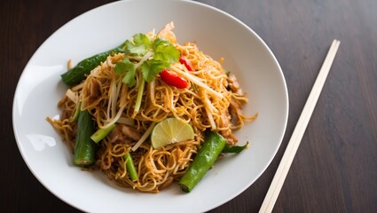 stir fried noodles with vegetables